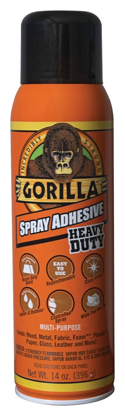 Gorilla Heavy Duty Super Strength Spray Adhesive 14 Oz