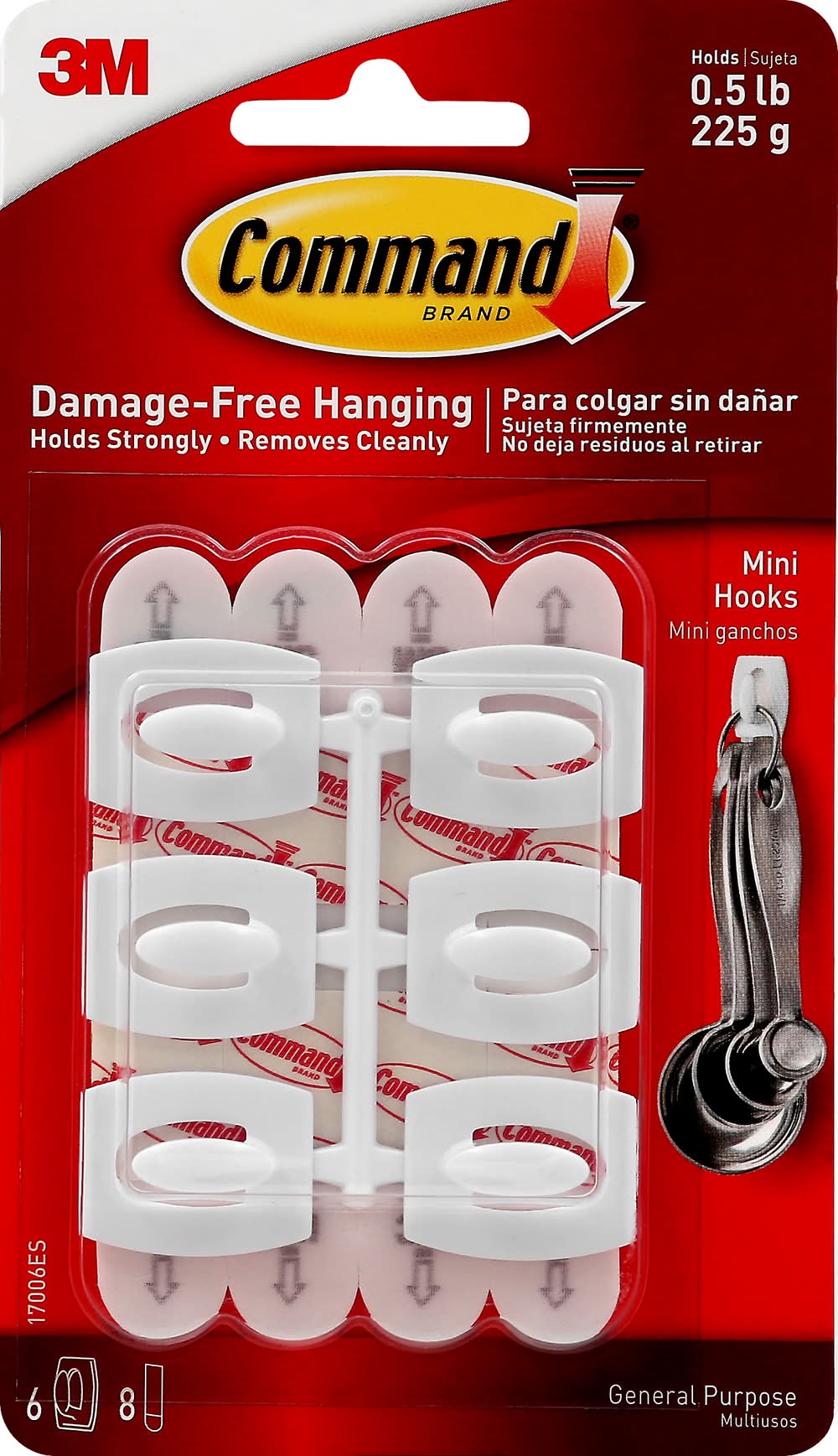 Command General Purpose Mini Hooks (1.6 oz)