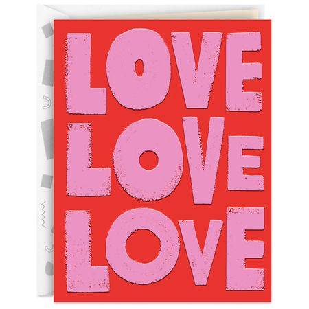 Hallmark Love Card (Triple Love You) E31 - 1.0 ea