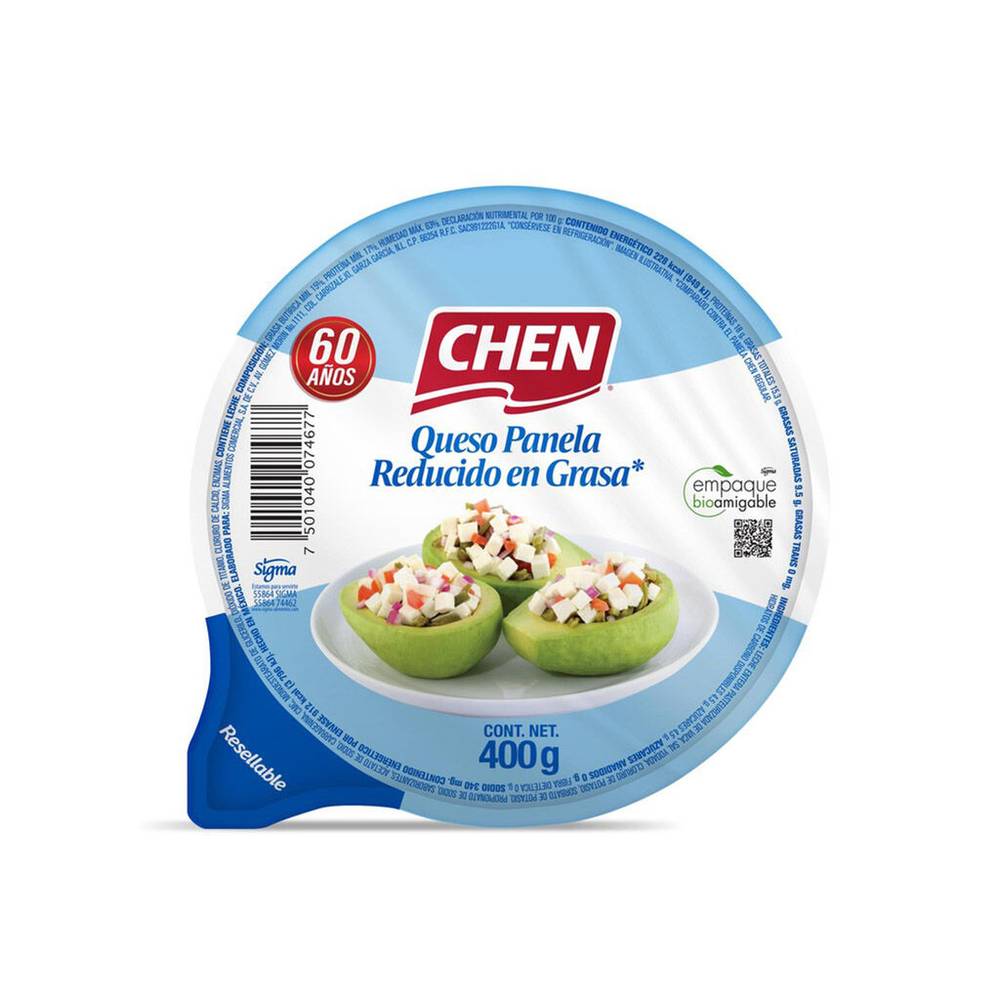 Chen queso panela reducido en grasa