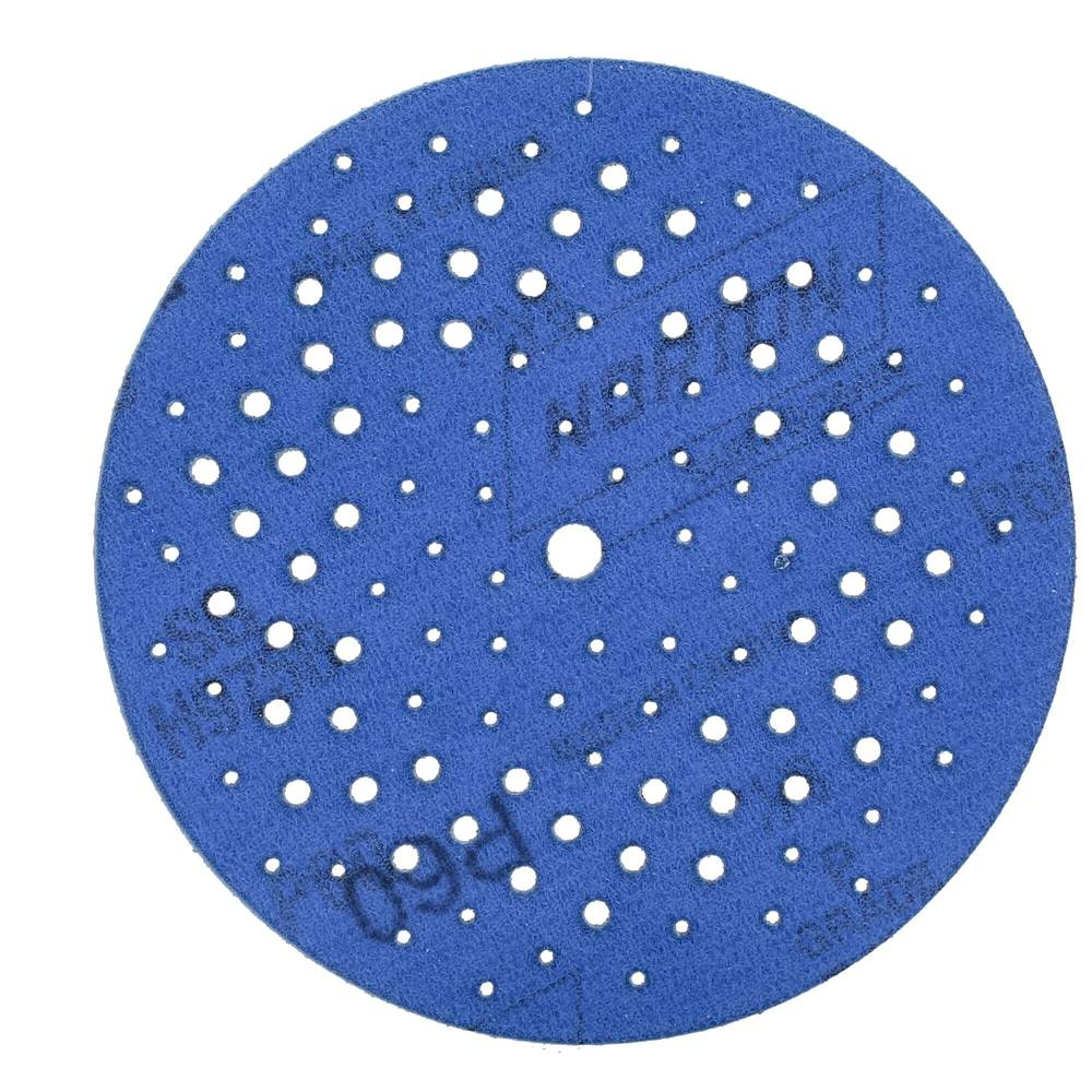 Norton 5 5/8 Hole Hook & Loop 3X 60-Grit Sandpaper Discs - Commercial Grade Ceramic Alumina Abrasive | 07660703224