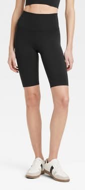 All In Motion Dynamic Flex High-Rise Bike Shorts, Women, L, Black