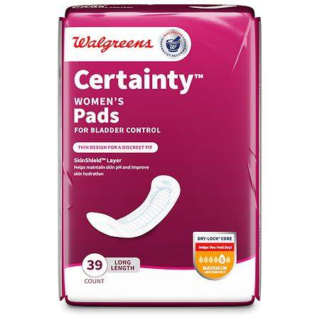 Walgreens Certainty Maximum Long Absorbency Incontinence Pads