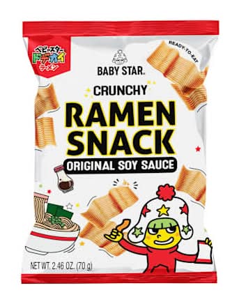 Baby Star® Crunchy Ramen Snack 2.46oz - Original Soy Sauce