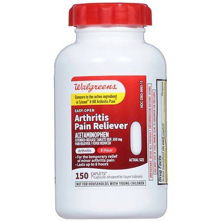 Walgreens Arthritis Pain Reliever Acetaminophen 650mg Caplet - 150.0 ea