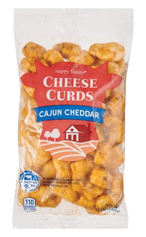 Happy Farms Cheese Curds, Cajun Cheddar (12 oz)