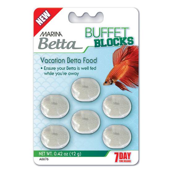 Marina® Betta Buffet Blocks Vacation Fish Food