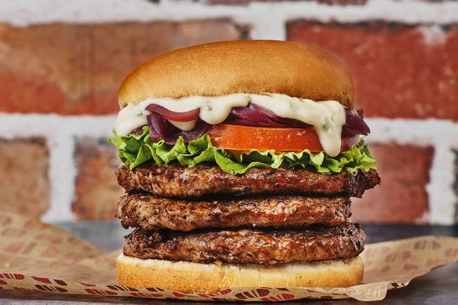 ❤ 🍔 🇫🇷 🧀  Triple Blue cheese Burger