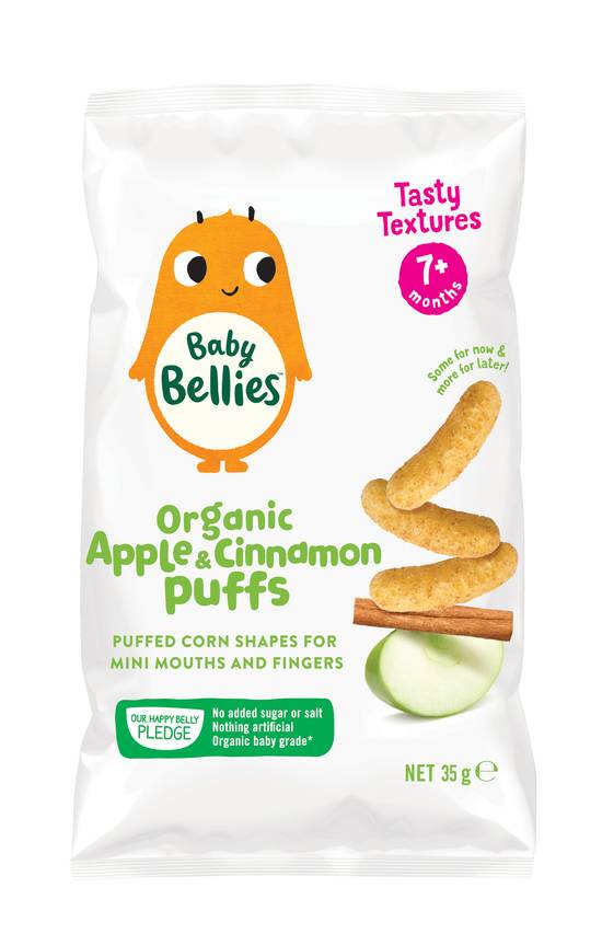 Baby Bellies Organic Apple & Cinnamon Puffs 35g