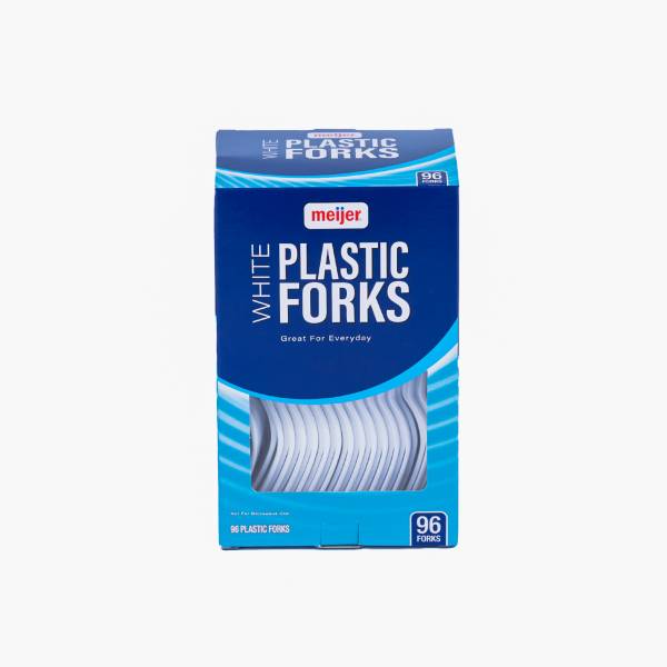 Meijer White Plastic Forks