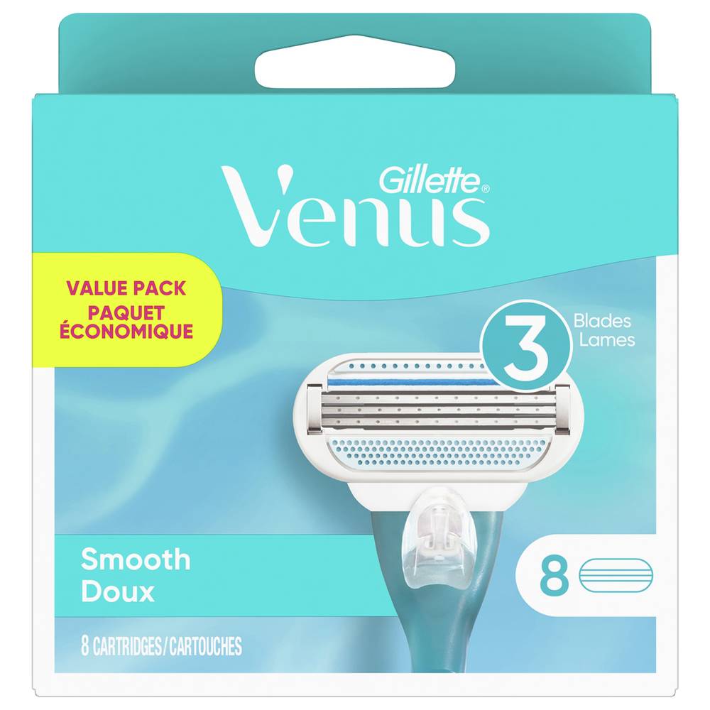 Gillette Venus Smooth Disposable Razor Blades (8 ct)