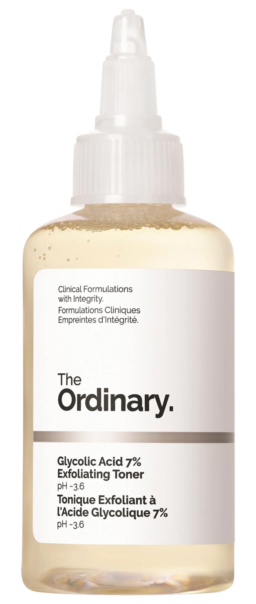 The Ordinary Mini Glycolic Acid 7% Exfoliating and Brightening Daily Toner 3.38 oz / 100 ml