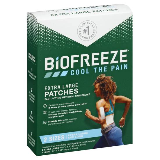 Biofreeze Extra Large Pain Relief Patches
