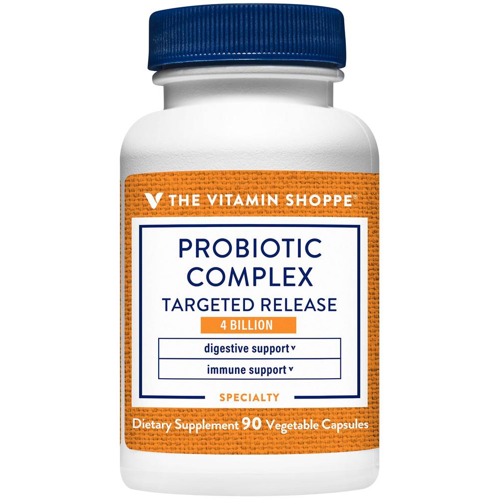Probiotic Complex - 4 Billion Cfus - Targeted Release (90 Vegetarian Capsules)