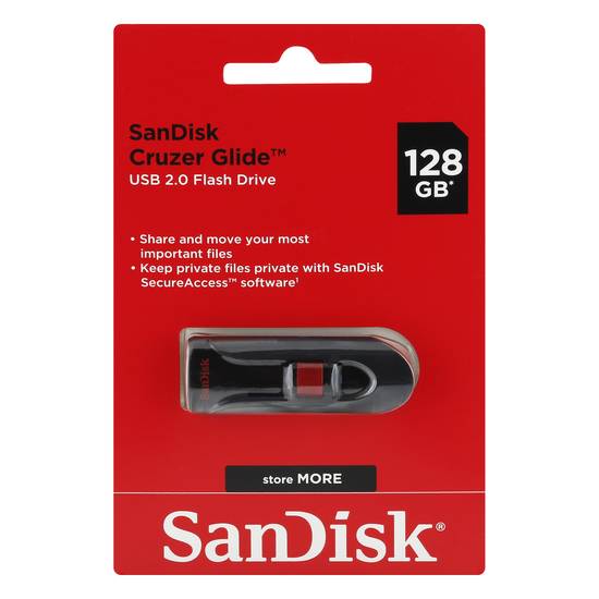 Sandisk Cruzer Glide 128gb Usb 2.0 Flash Drive