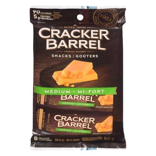 Cracker Barrel Medium Cheddar Cheese Snacks (168 g)
