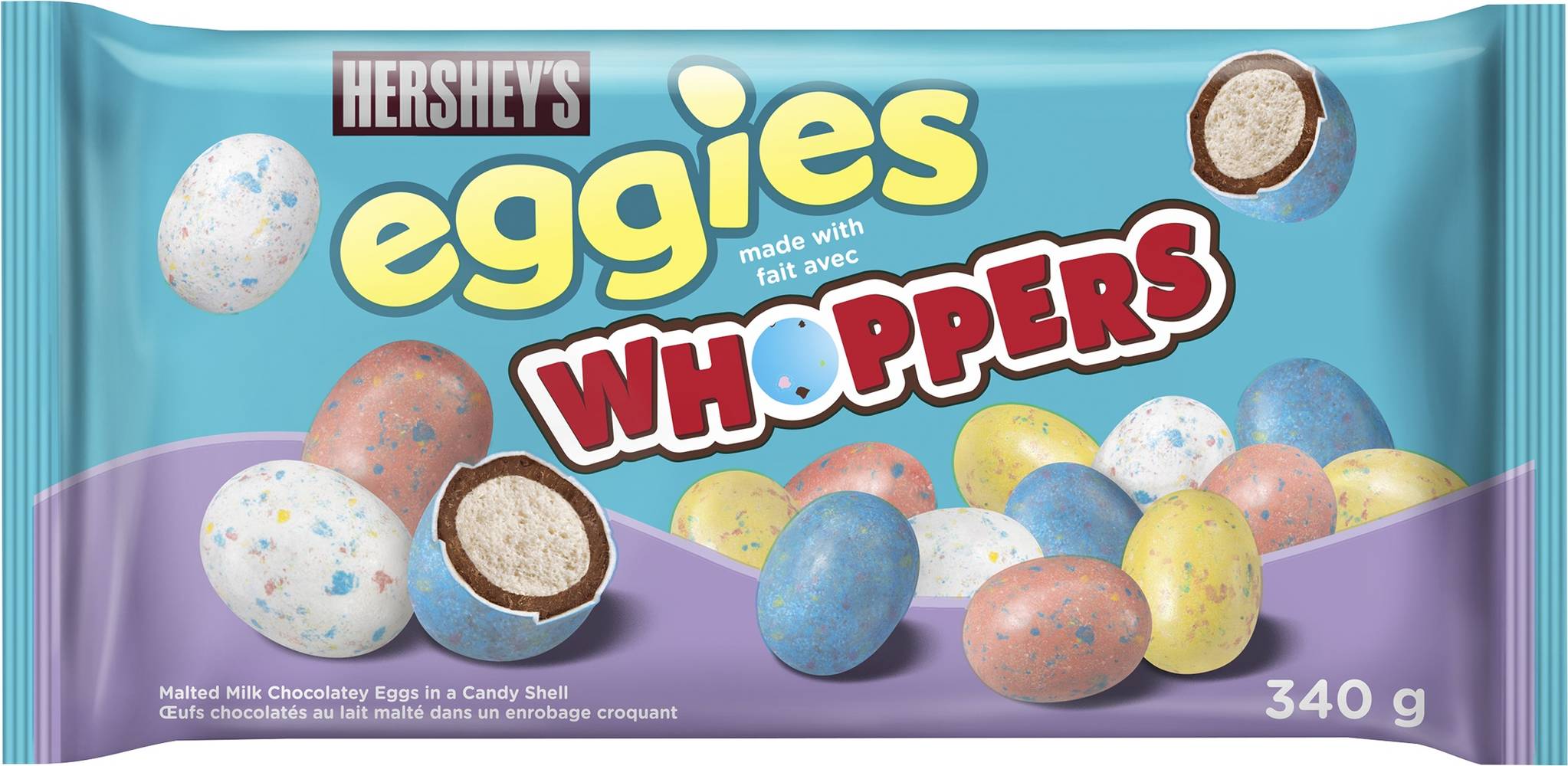 Hershey's Eggies Made With Whoppers Malted Milk Chocolatey Easter Candy (340 g)