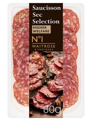 Waitrose & Partners No 1 Saucisson Sec Selection (80g)
