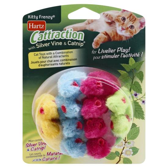 Hartz Kitty Frenzy Cattraction With Silver Vine & Catnip Cat Toys