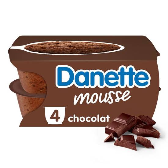 Mousse chocolat Danette 4x60g