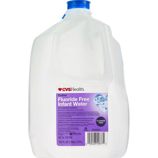 CVS Health Purified Fluoride Free Infant Water, 128 OZ