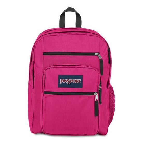 Jansport Big Student Backpack, 70% Recycled, Midnight Magenta