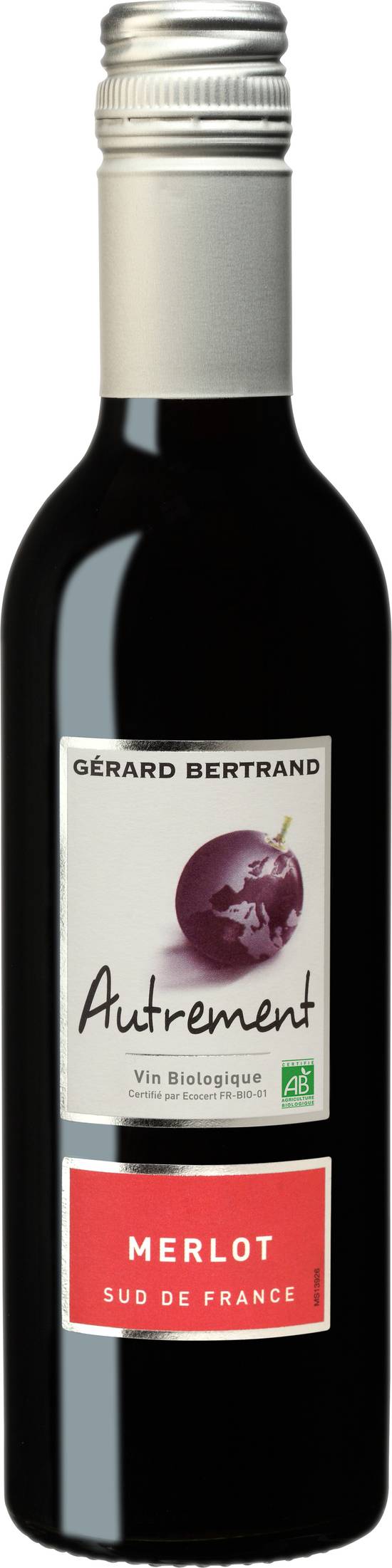 Gerard Bertrand - Vin merlot autrement IGP pays d'oc bio (375 ml)