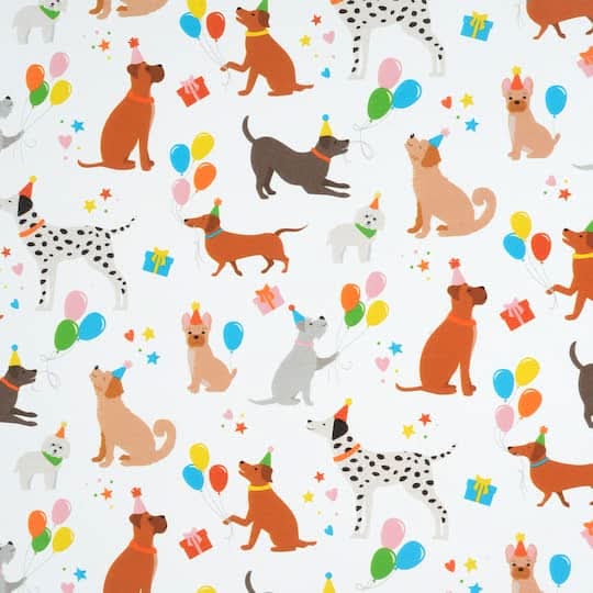 Celebrate It Pet Party Gift Wrap, 76.2cm x 6.1m, Multicolor