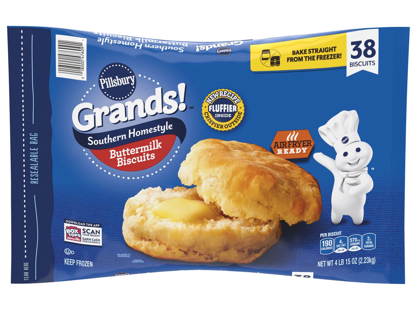 Pillsbury Southern Homestyle Buttermilk Biscuits (78.6 oz, 38 ct)