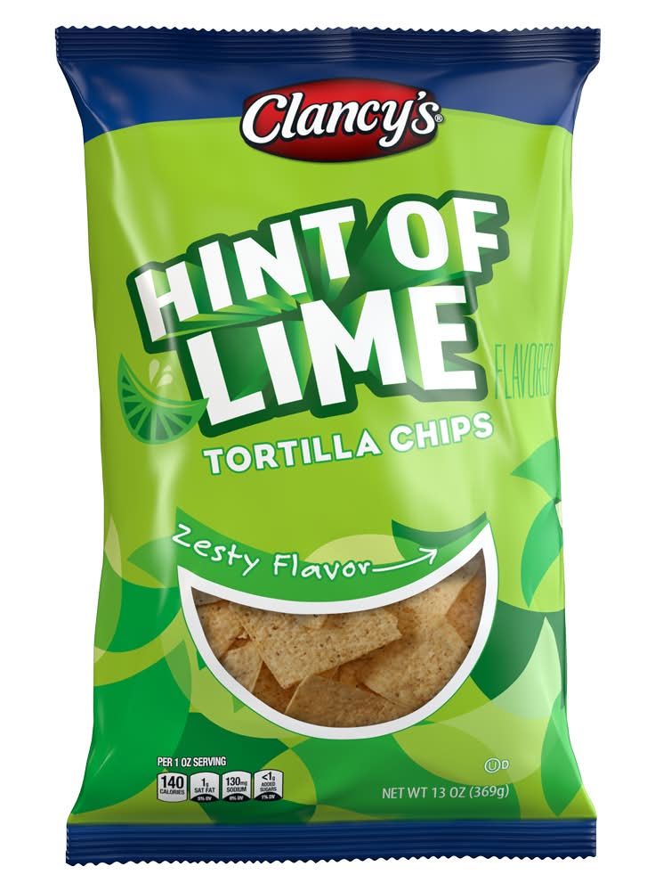 Clancy's Tortilla Chips, Hint Of Lime (13 oz)