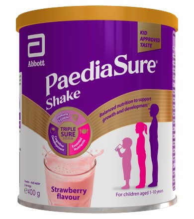 PaediaSure Strawberry, Shake Nutritional Supplement Drink For Kids (400g)
