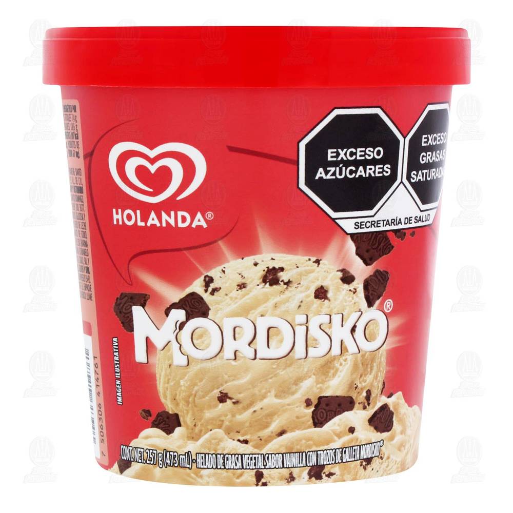 Holanda · Helado mordisko, chocolate (473 ml)