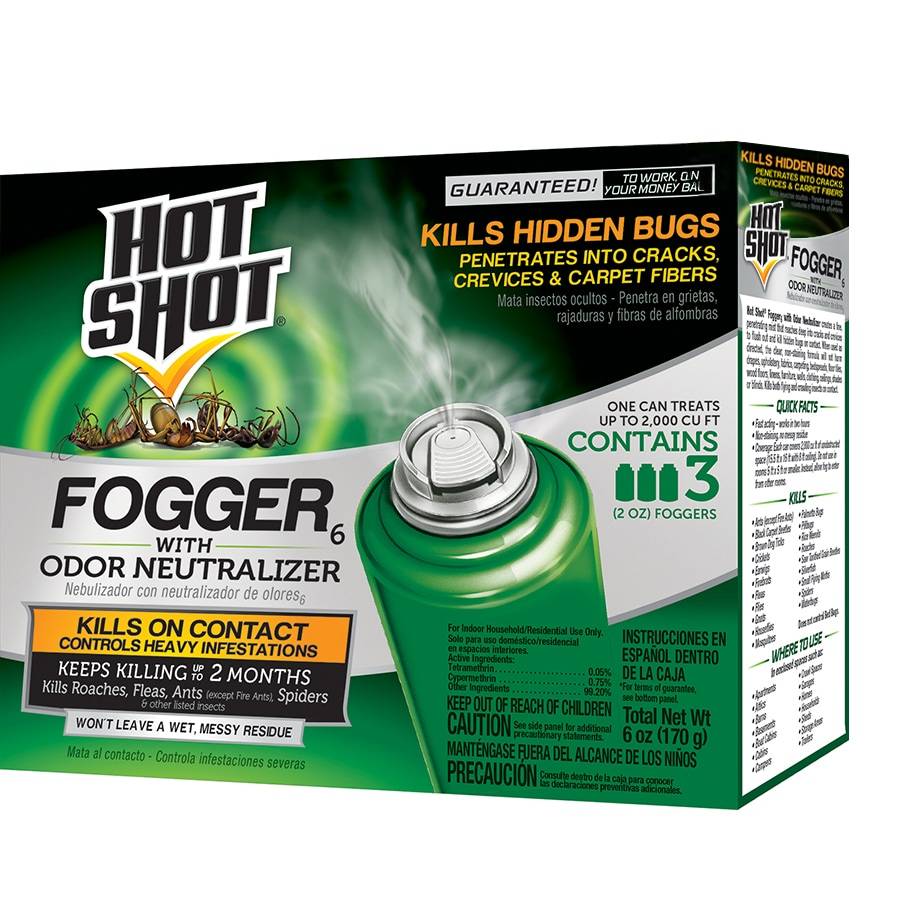 Hot Shot 2-oz Fogger with Odor Neutralizer Insect Killer Fogger (3-Pack) | HG-66180