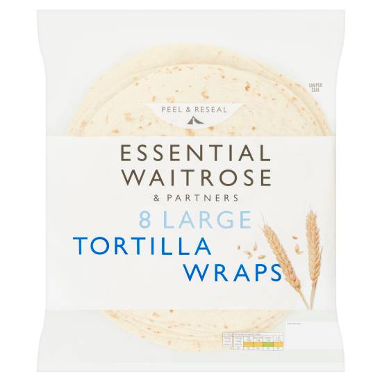 Essential Waitrose & Partners Large Tortilla Wraps (8 ct)