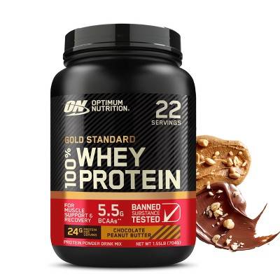 Optimum Nutrition Gold Standard 100% Whey Protein Powder, Chocolate Peanut Butter (24 fl oz)