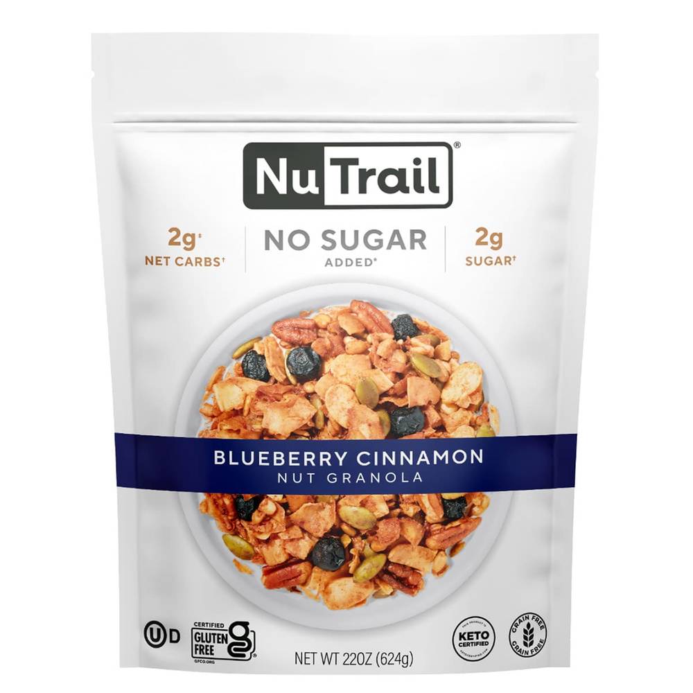 Nu Trail Keto Blueberry Cinnamon Nut Granola, 22 oz