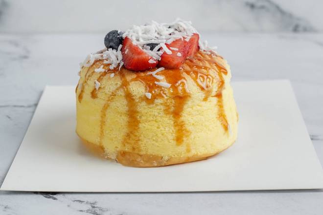 Japanese Cheese Cake with Toppings (Gâteau Au Fromage Japonais Avec Garnitures)