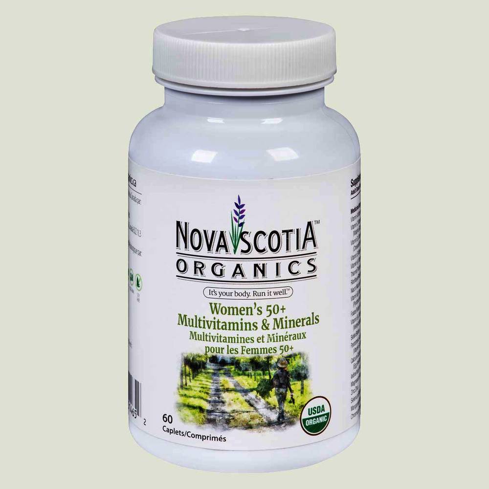 Nova Scotia Organics Women's 50+ Multivitamins & Minerals Caplets
