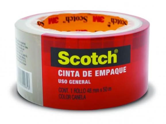 Scotch · Cinta de empaque de uso general, 48mm x 50m, canela