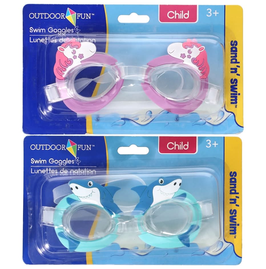 Splash-N-Swim Children's Novelty Swim Goggles, 5.375x2.375 in.