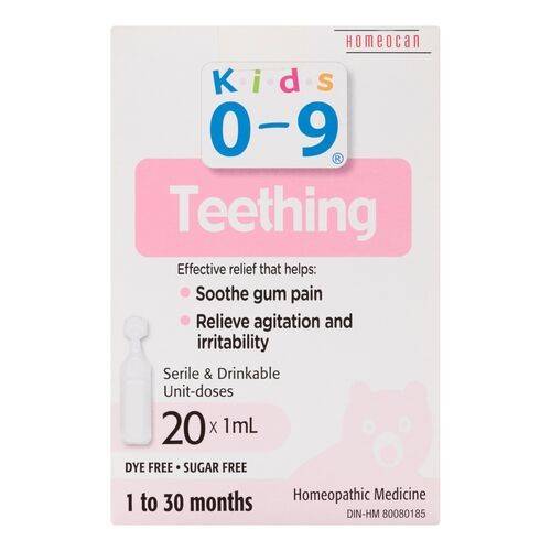 Homecan Teething Relief Homeopathic (20 ml, 20 ct)