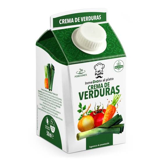 Crema de verduras Al Punto brik 500 ml