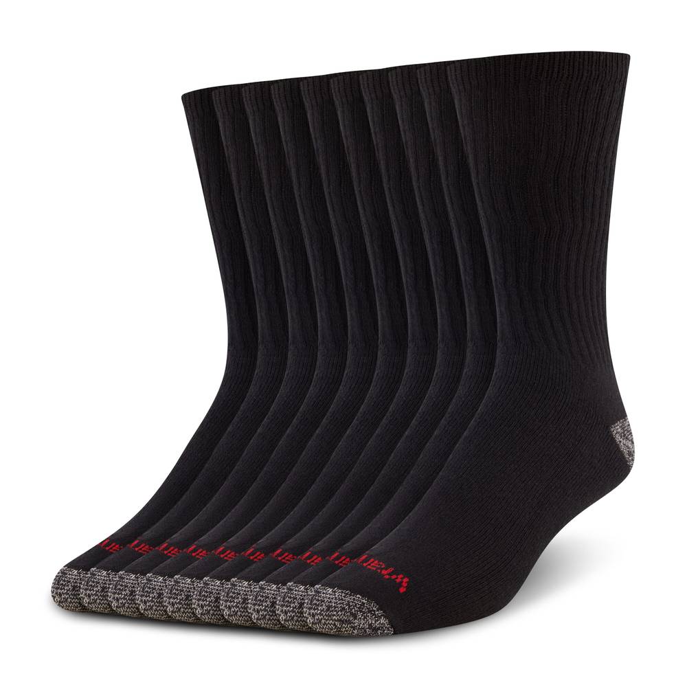 Wrangler Men's One Size Fits Most Cotton Polyester Blend Crew Socks (12-Pack) | WRM406