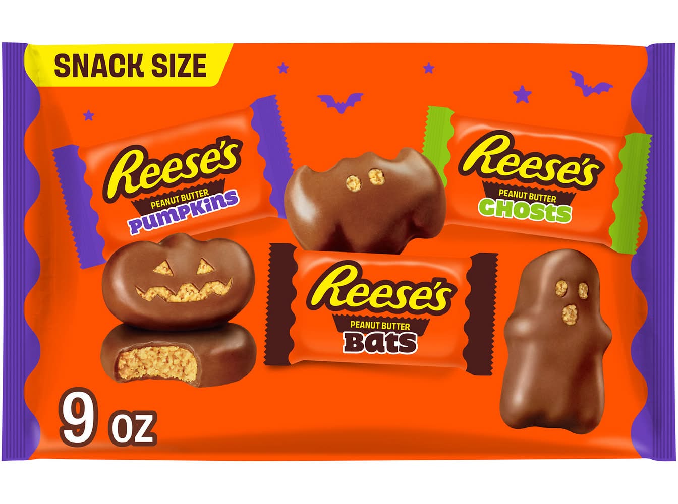 Reese's Snack Size Shapes Candy, Peanut Butter (9 oz)