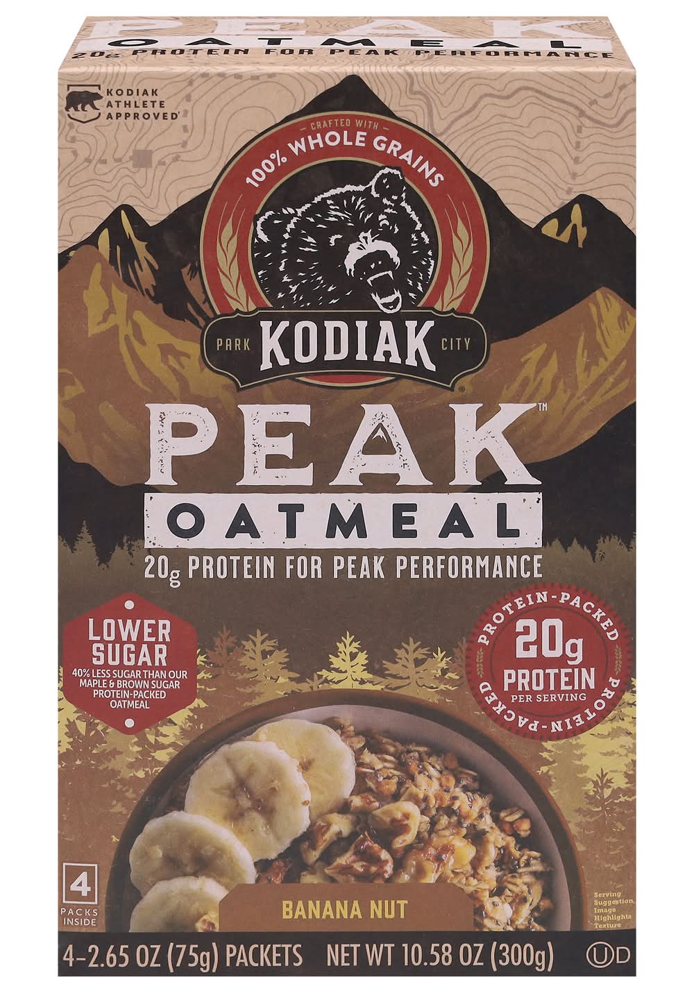Kodiak Peak Banana Nut Oatmeal (2.65 oz, 4 ct)