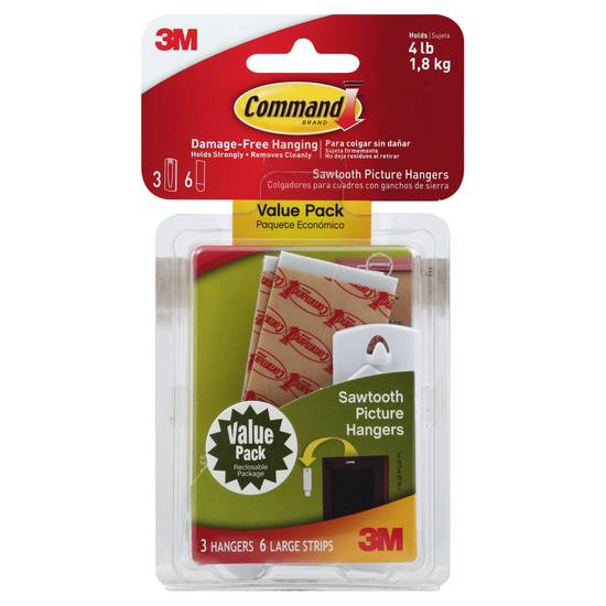Command Medium Picture Hanging Strips (9 Packs of 3 Pairs)