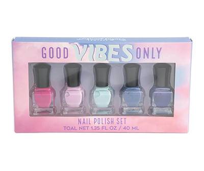 Good Vibes Only 5-Piece Nail Polish Set