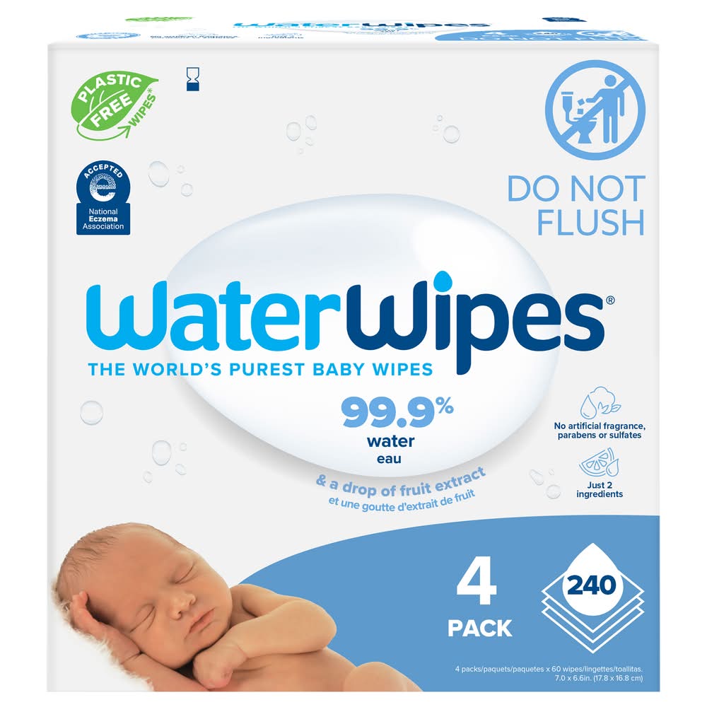 WaterWipes Baby Wipes (4 ct)