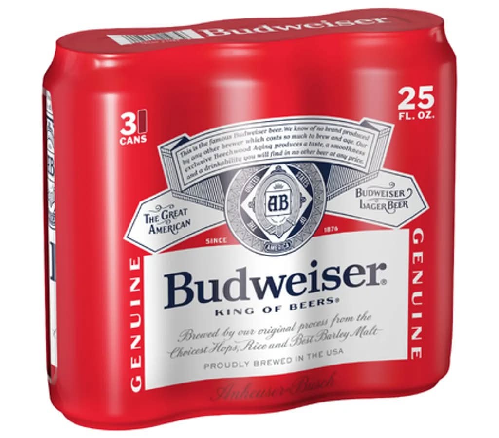 Budweiser Beer - 3 Pack