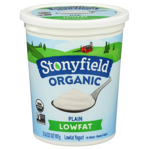 Stonyfield Organic Lowfat Plain Yogurt